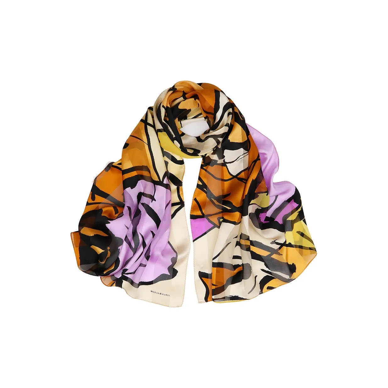 MARJAKURKI Silk Scarves Women's