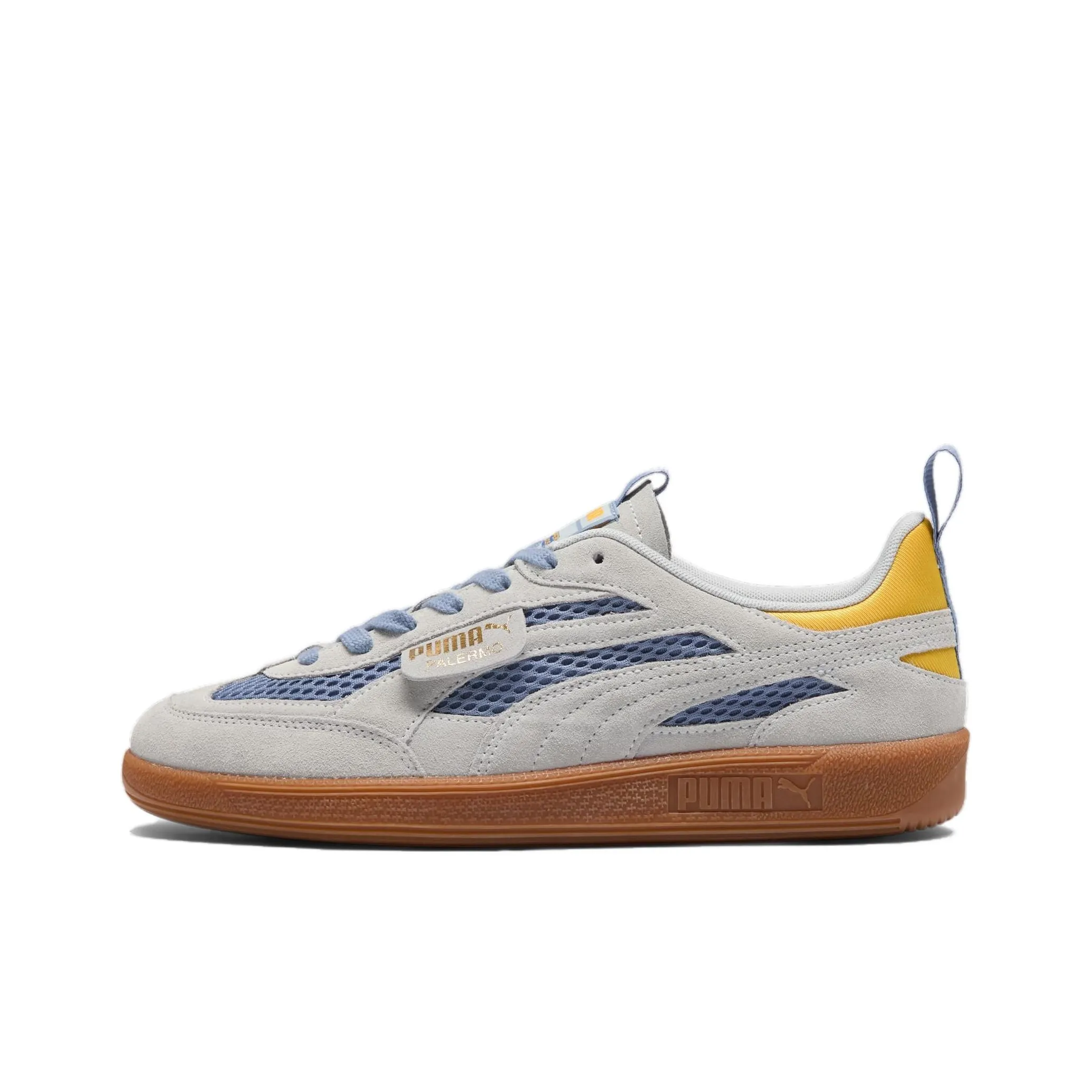 KIDSUPER Palermo X PUMA Palermo Low Топ Скейтборд Кроссовки Мужские Серый Синий