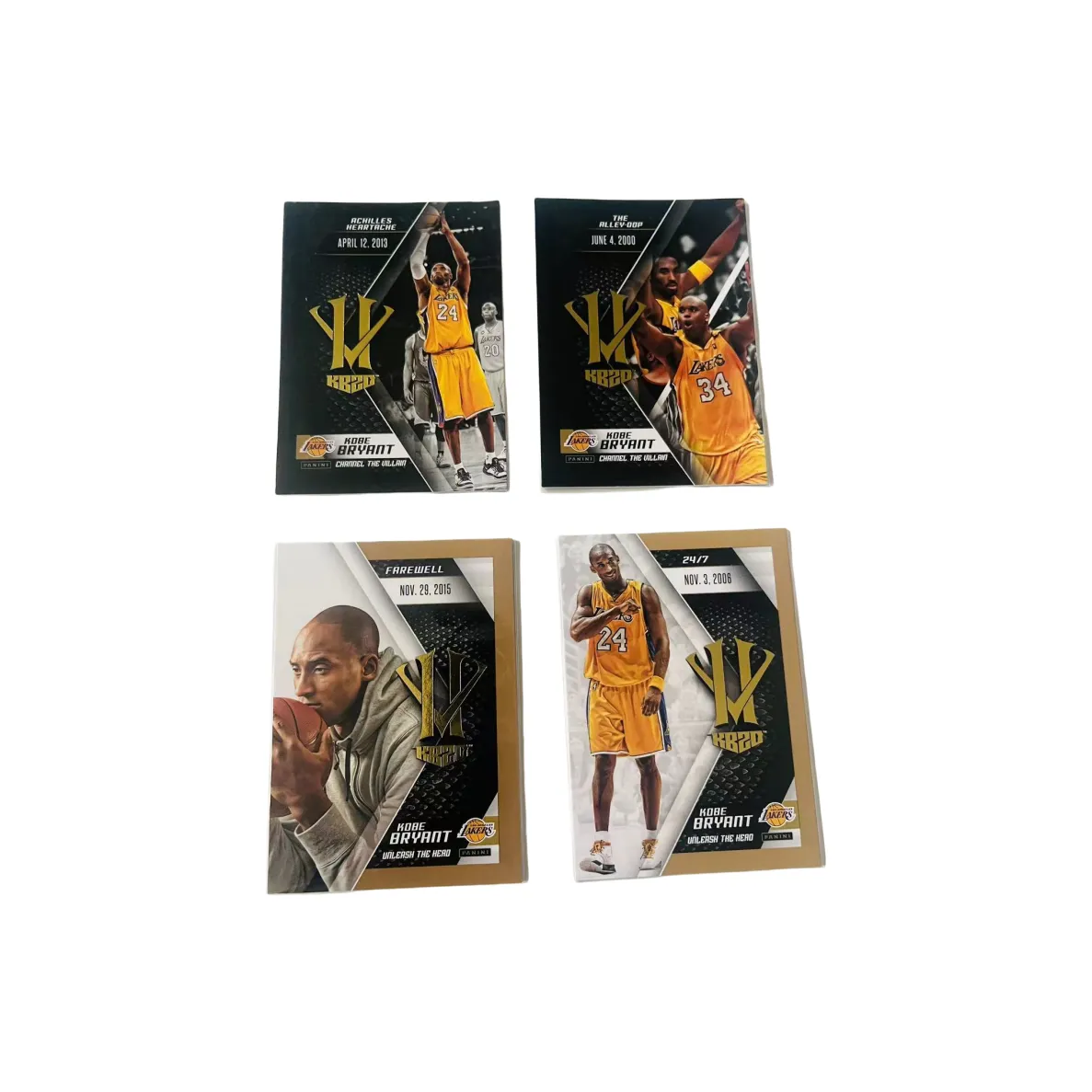 PANINI 15 16 Lakers Kobe 4 Piece Combination Player Card Quality Approved Sports Cards 4 Pcs