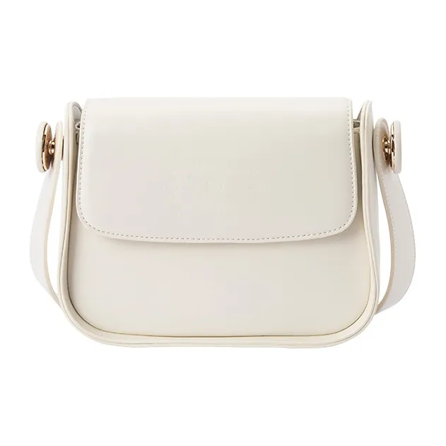 SEM/R PU Shoulder Bag Crossbody Bag Regular Women's Milk White / Caramel Brown / Black