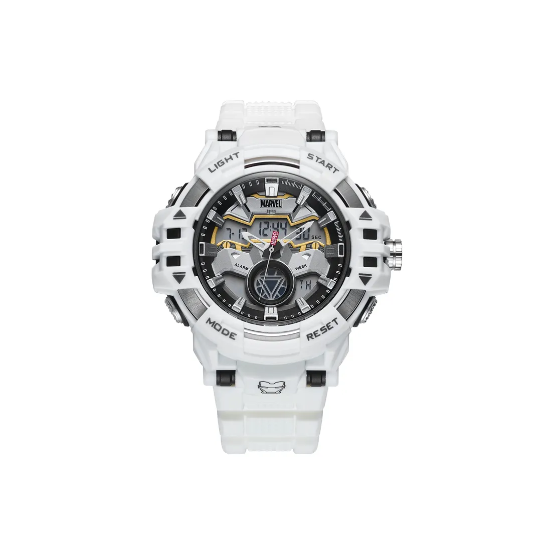 MARVEL IRON MAN Электронный механизм TPU ремешок Часы Мужские часы Серый циферблат