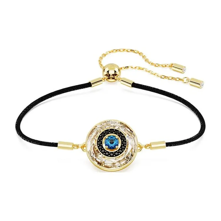 Swarovski Синтетический кубический цирконий искусственный кристалл браслеты женские черный