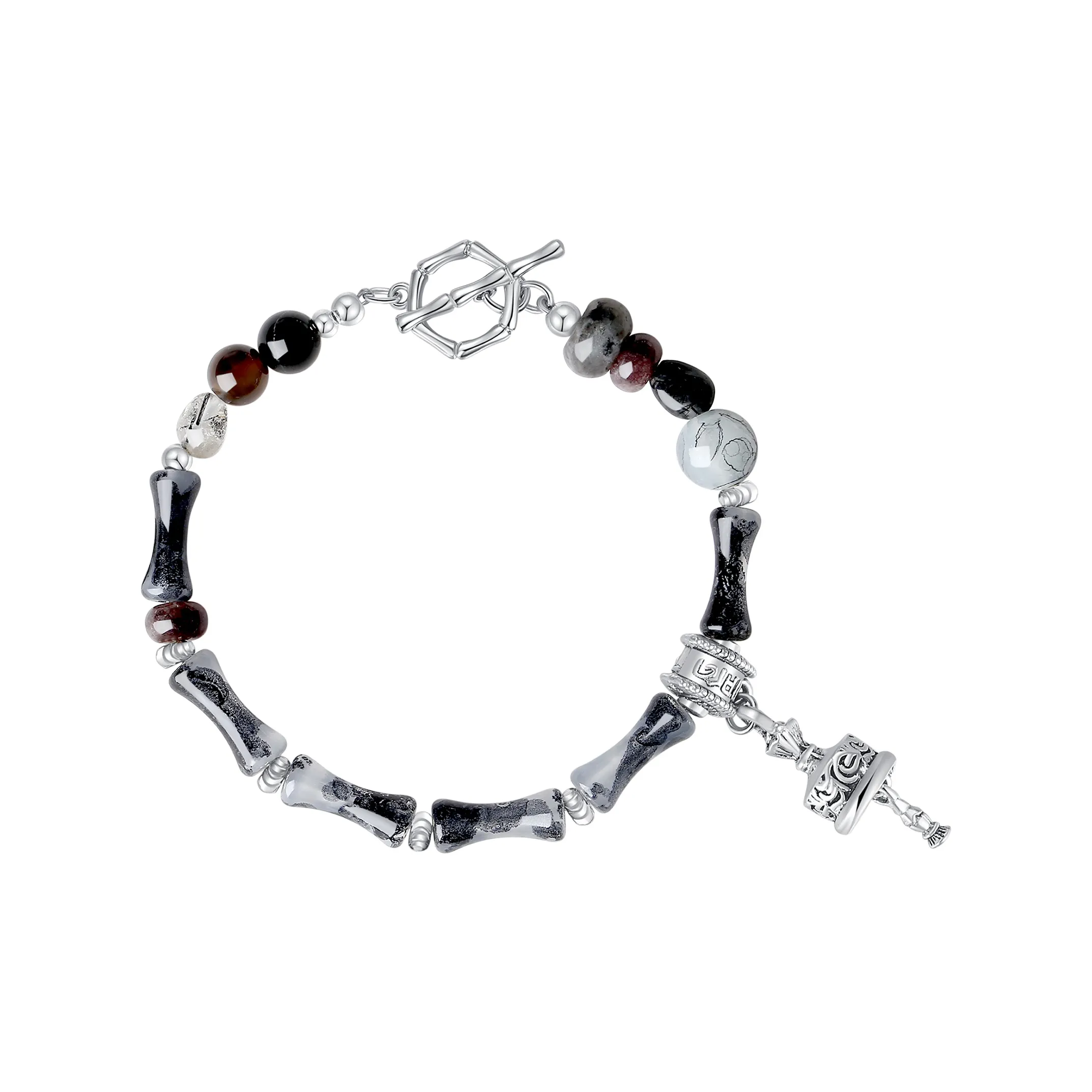 CLARKIA FLOWER Цветное стекло Нефритовые браслеты Унисекс