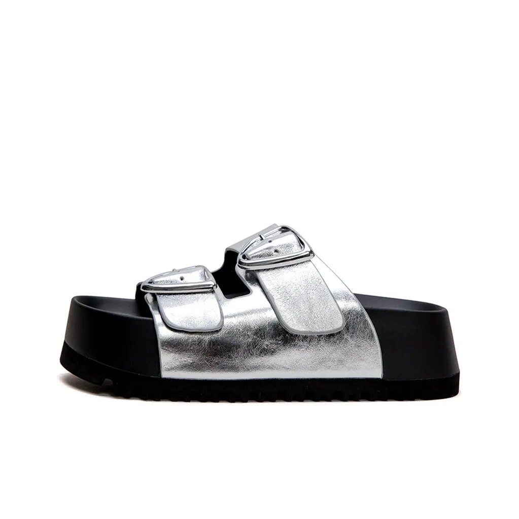 Jay Abrasion Resistant Slide Slippers Women's Silver