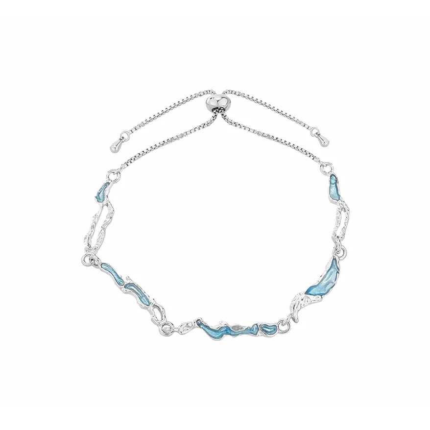 MUYAN Сплав Ocean Heart Браслет Унисекс