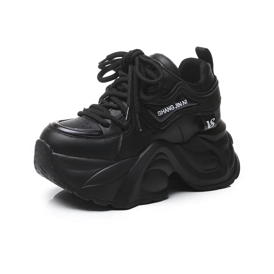 NRDROFFICIAL Anti-Slip And Wear-Resistant Lightweight Height Increasing Low-Top Chunky Sneakers Women's