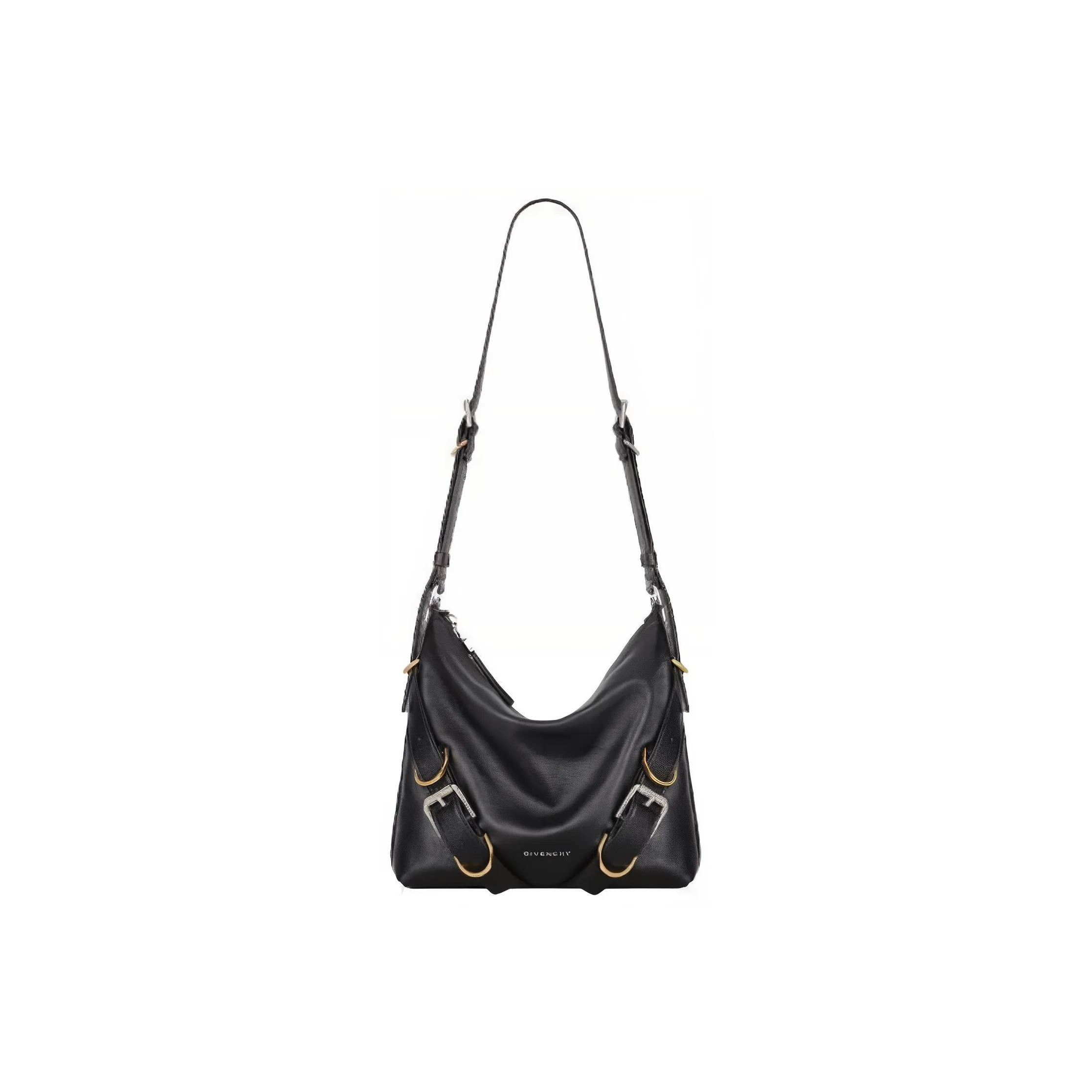 GIVENCHY Voyou Cow Leather Crossbody Bag, Shoulder Bag Women's Black