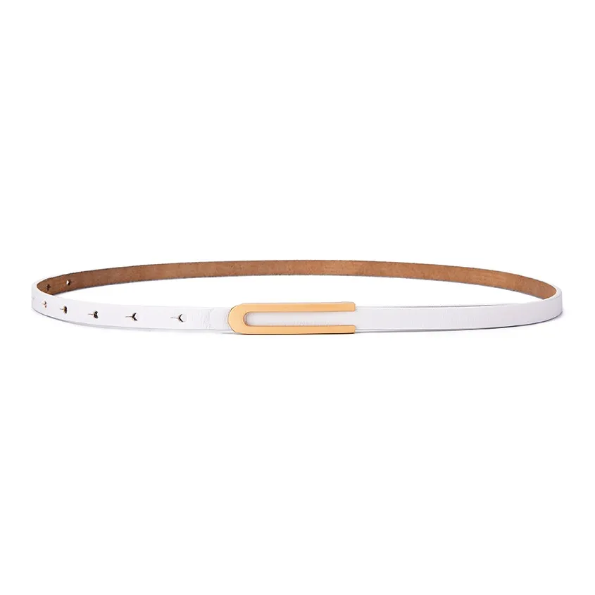 AAJF 2024 New Arrival Thin Belt For Women's Genuine Leather Versatile Dress Decoration Thin Belt For Pants Women's