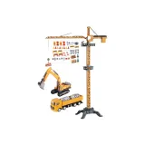 엑스트라 라지 걸기 타워 (95cm) 및 50 프로프 + 2 라지 건설 차량.