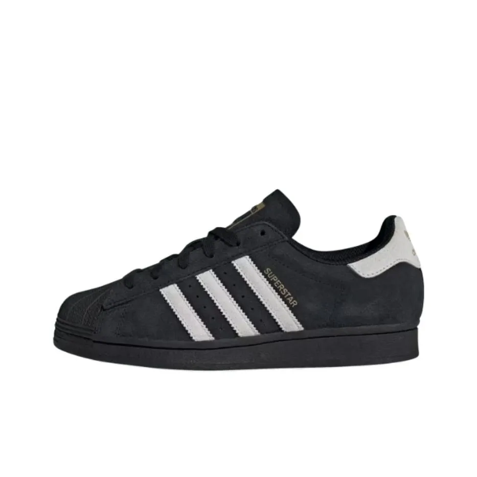Adidas Superstar Core Black Matter Gold Women's
