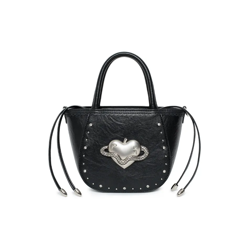 VFVF Сумка OFFICIAL Eco Friendly ПУ (полиуретан) Apple Basket Одно плечо Через плечо Сумка Маленькая Женская Черная Белая Фиолетовая