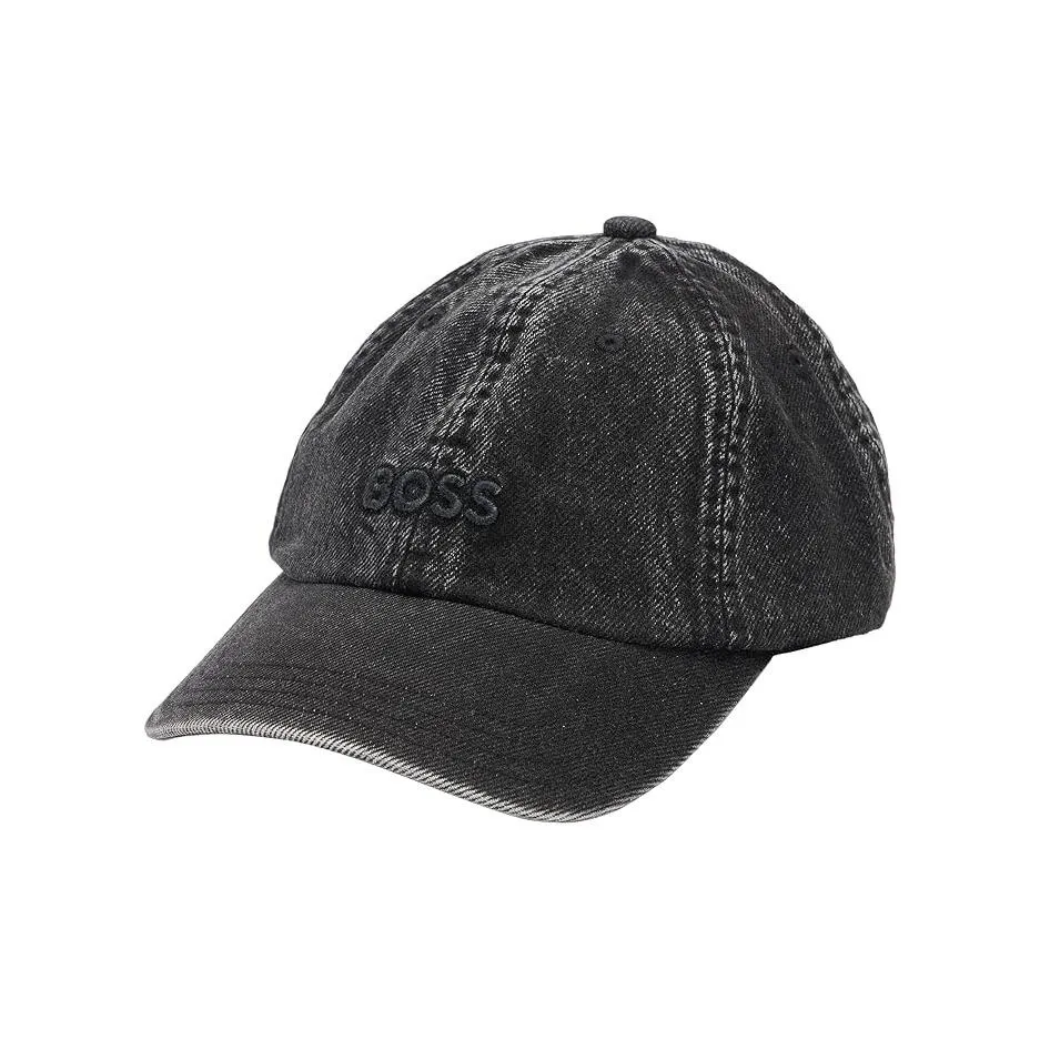 HUGO BOSS Cotton Baseball Caps Men's Black