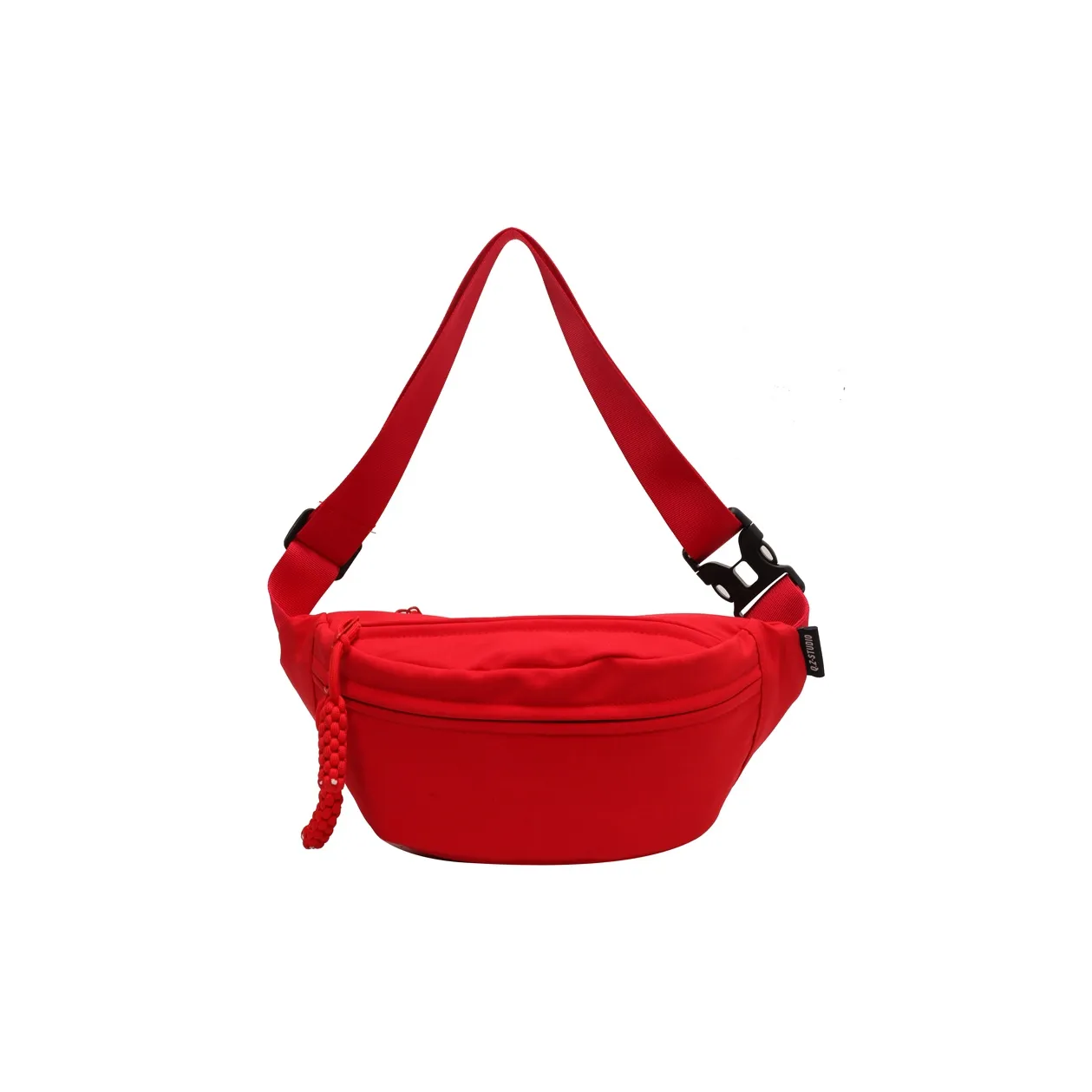 BALANG Canvas Shoulder Bag Sports Backpack Fanny Pack Crossbody Bag Sling Bag Regular Unisex Orange/Ecru/Pink/Red/Black