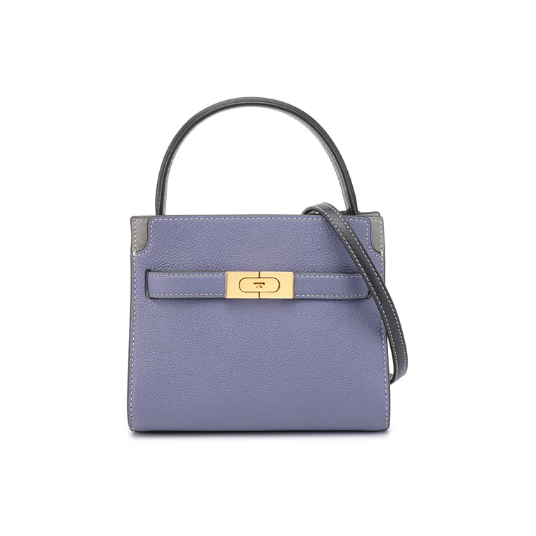 TORY BURCH Leather Suede Bonded One Shoulder Handbags Mini Women's Deep Lotus Purple