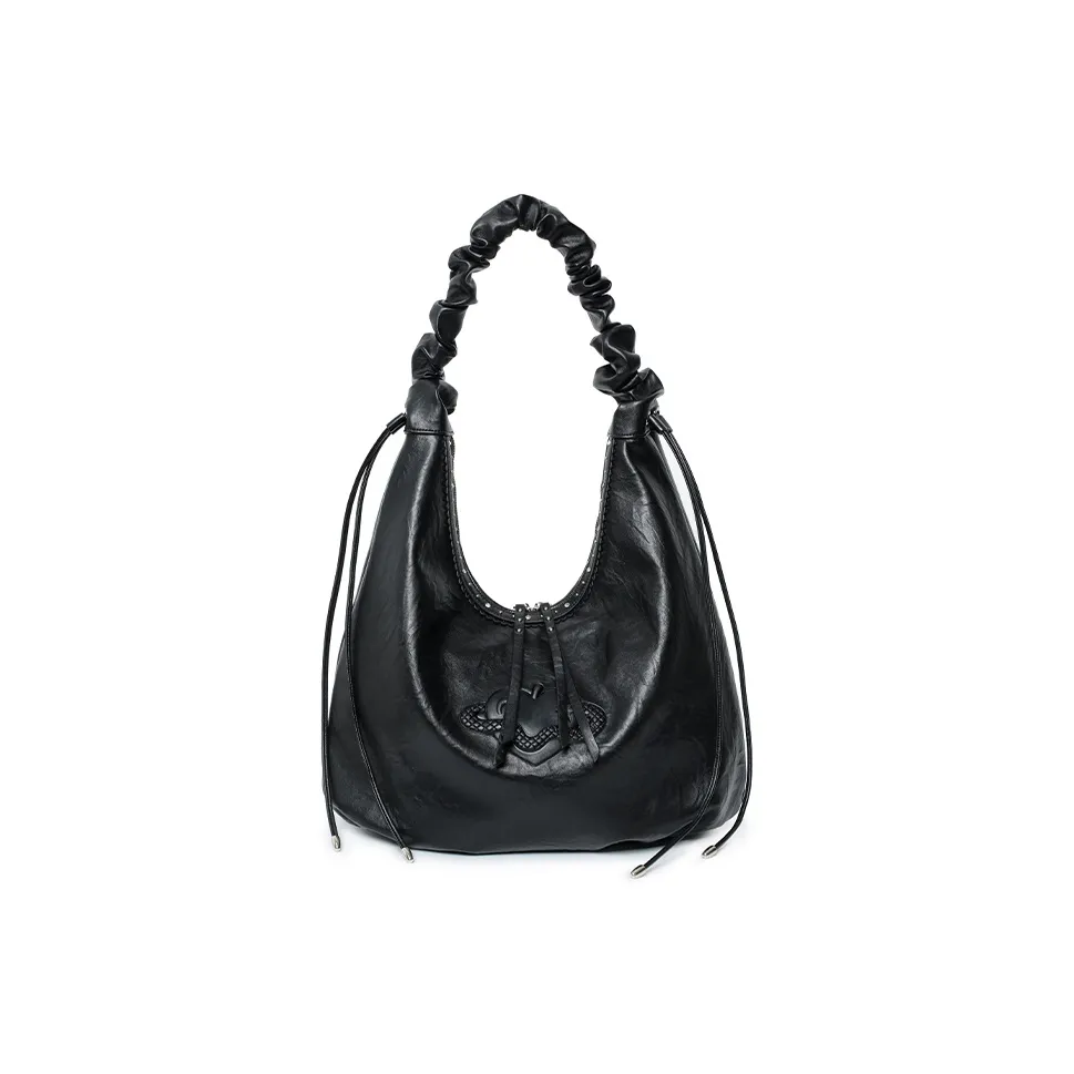 VFVF Сумка OFFICIAL Eco-Friendly ПУ (полиуретан) + Напечатанный Нейлоновый Хобо Сумка через плечо Стандартная Женская Черная Белая Фиолетовая