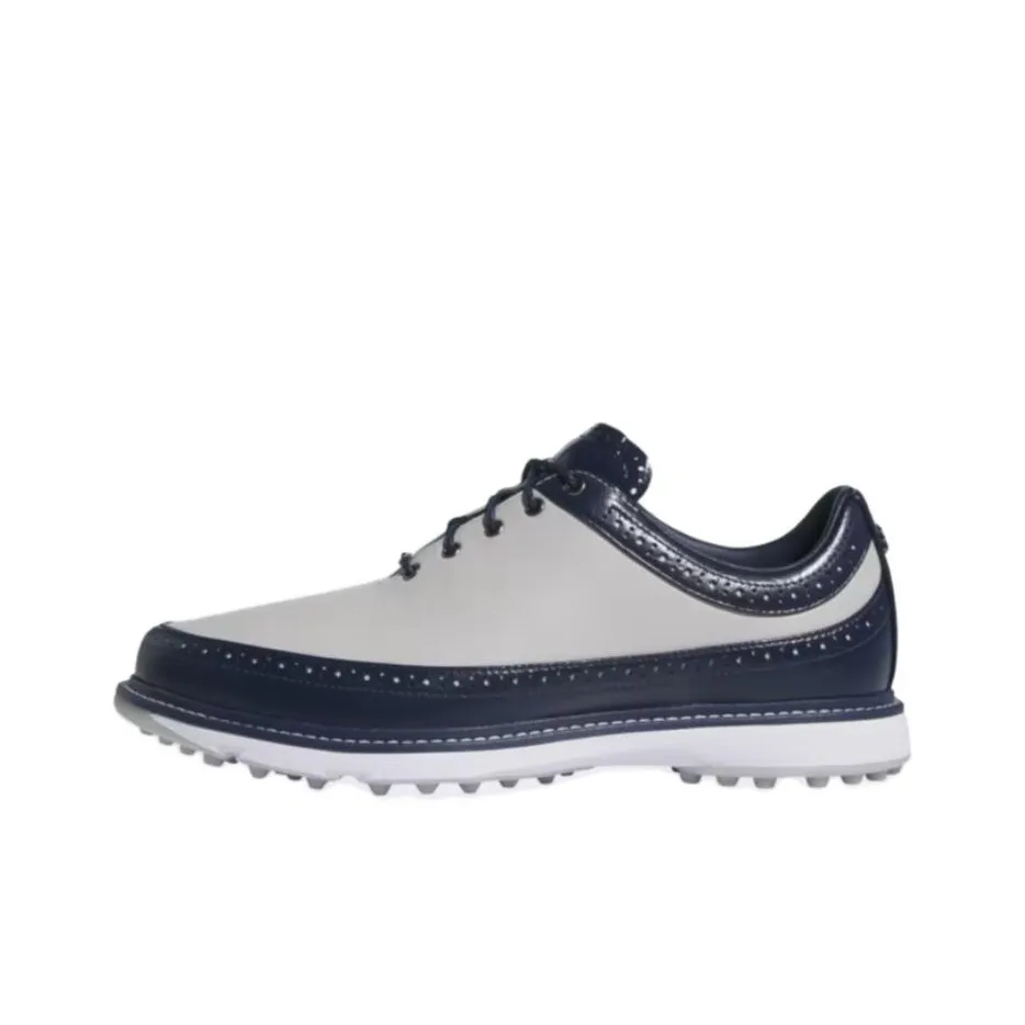 Adidas Modern Classic 80 Anti Slip Wear Resistant Low Top Golf Shoes Unisex Gray Blue