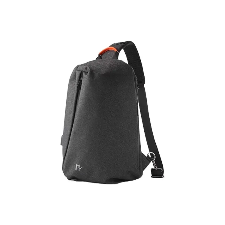 PULUWIRR Oxford Sling Bag Unisex Cool Black