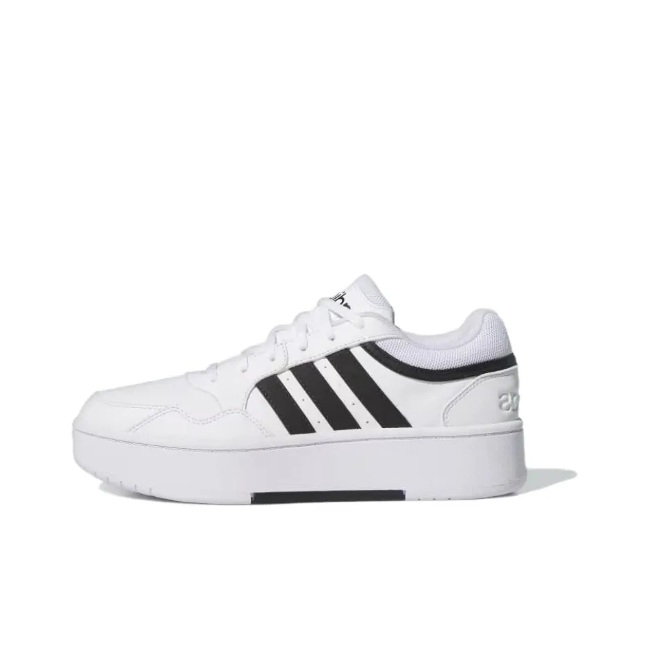 Adidas HOOPS 3.0 Non slip Lightweight Low Top Skateboard Shoes Women's White