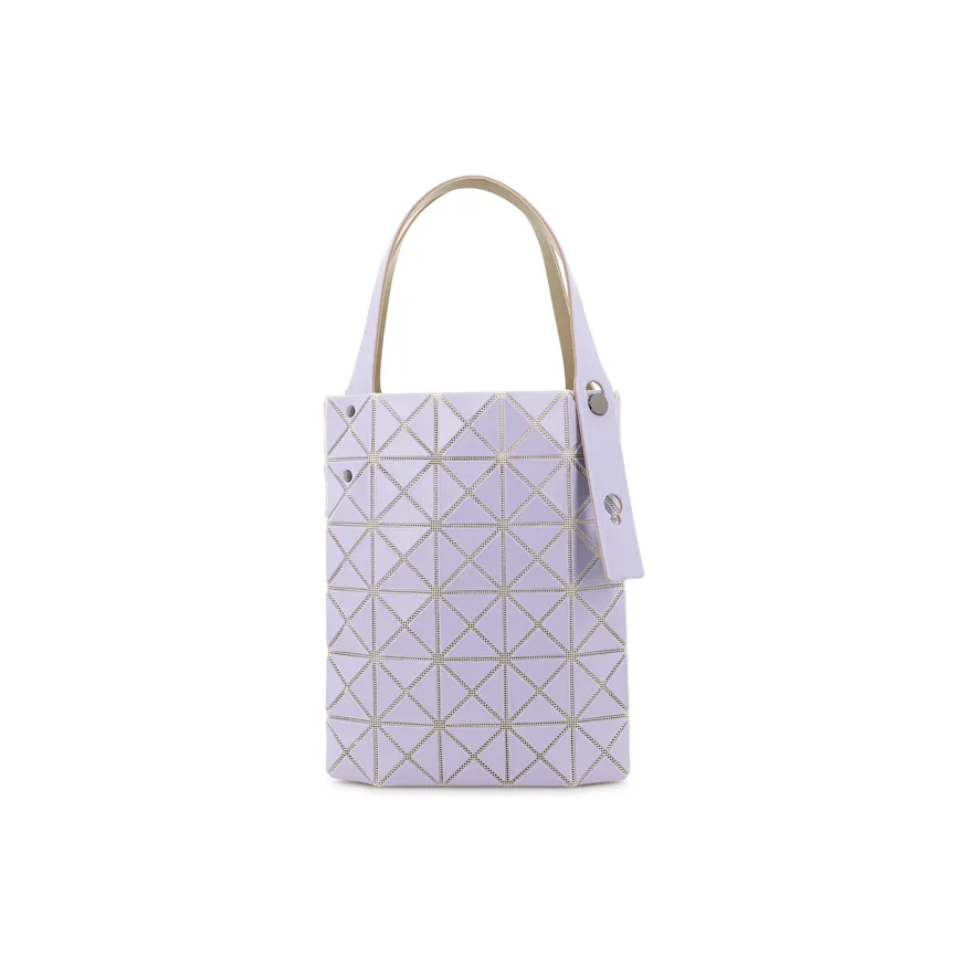 ISSEY MIYAKE Polyvinyl Chloride Resin Tote Bag Shopping Bag Handbag Mini Women's Light Purple & Beige