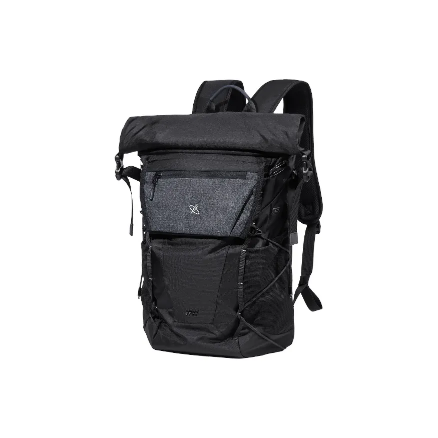 GYXX Nylon Backpack Regular Unisex Star Hidden Black/Patrol Light Green/Sunny Mountain Blue