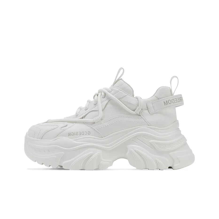 GG CC Толстая подошва Низкий топ Женские