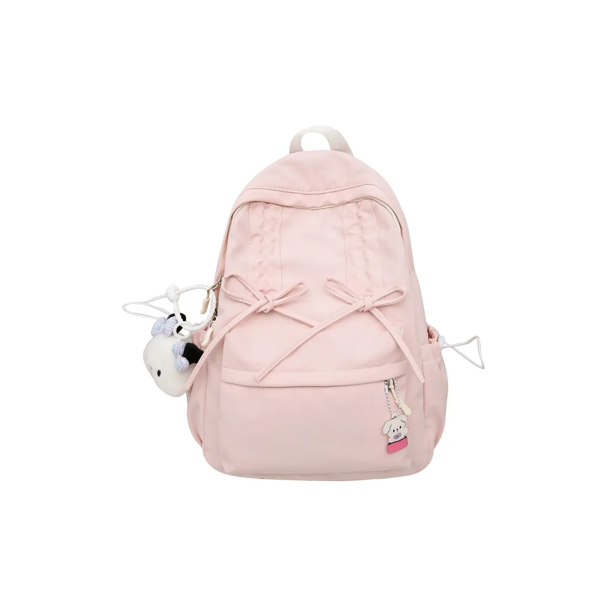 FAMAN Nylon Backpack Women's Black/Yellow/Green/Light Blue/Pink