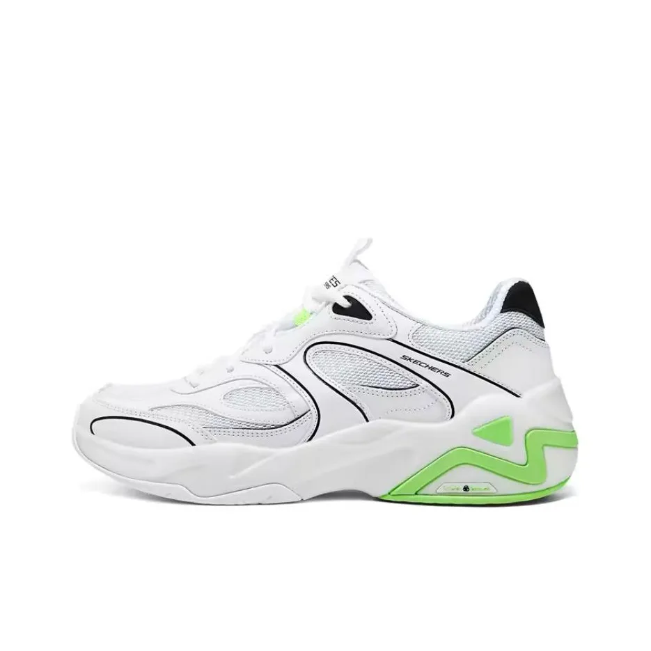Skechers ATHLETICS SPORT PERFORMANCE D'LITES Low Top Chunky Sneakers Men's White