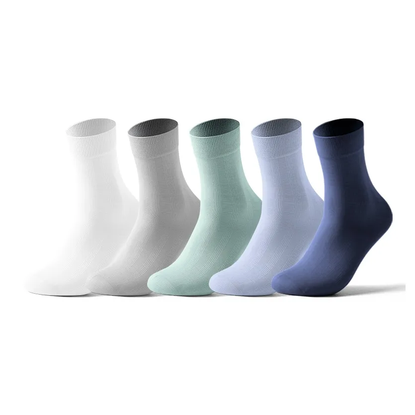 MIIOW Cool One Summer Series Mid-Calf Socks Men's 5 Pack