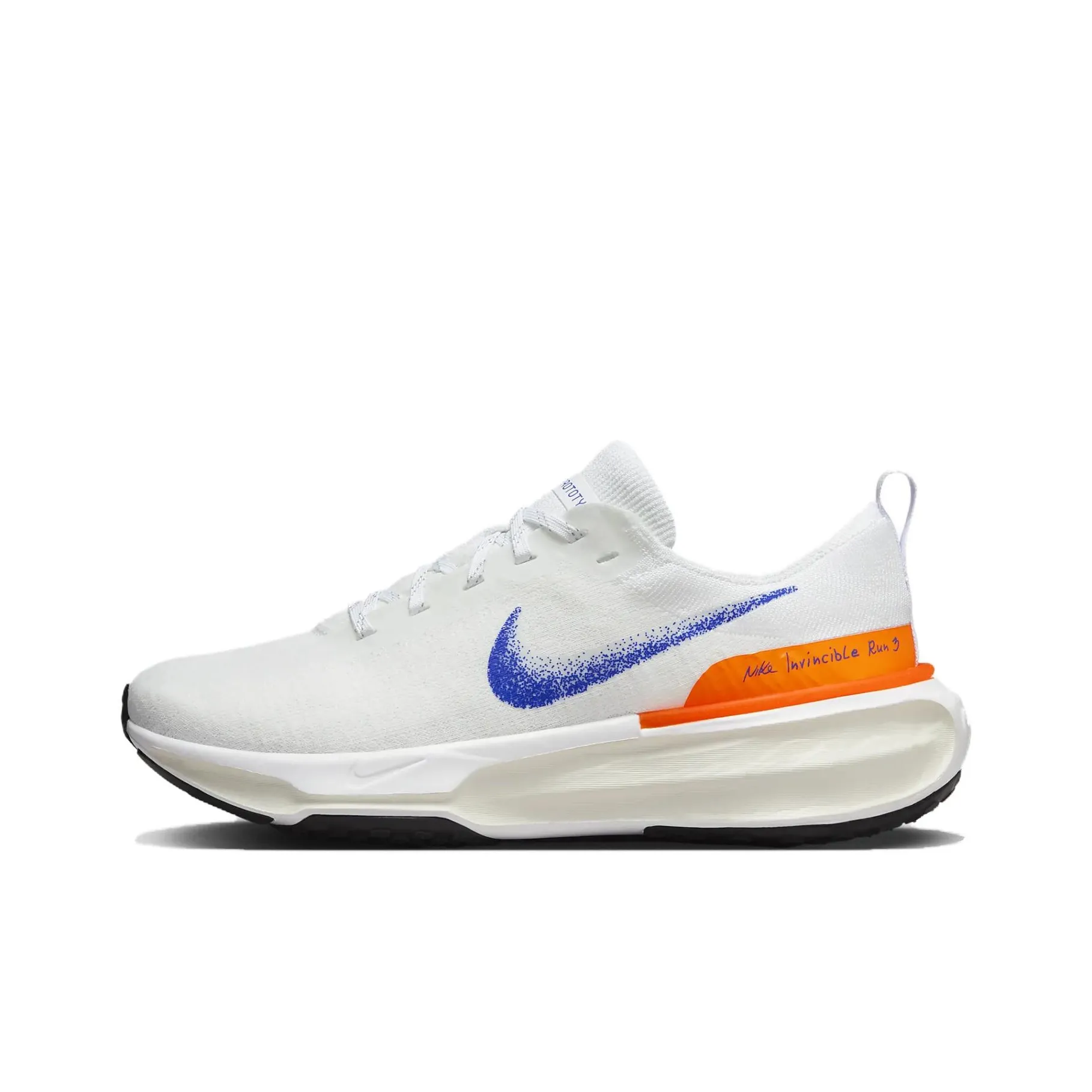 Nike Invincible 3 Амортизация Устойчивость к истиранию Поддержка Низкий Верх Повседневные Тренировки Беговые кроссовки Женские Белые Синие Оранжевые
