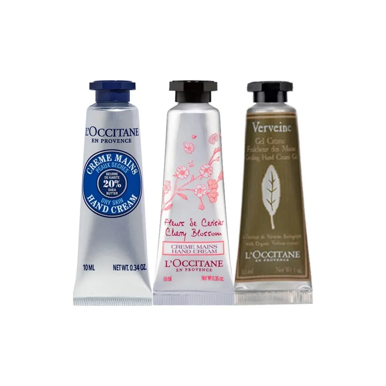 LOCCITANE Увлажняющий Крем с Долговременным Запахом для Рук Набор Пробников Китсов для Проб Путешествий 3 шт