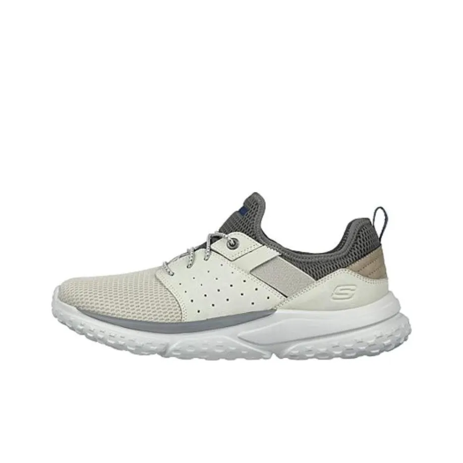 Skechers Relaxed Fit Low Top Casual Shoes Men's Gray Loose Fit