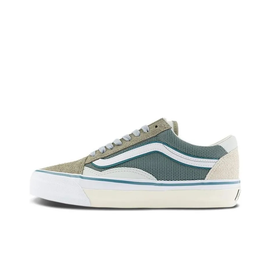 Vans Old Skool Collection TDC Low Top Skateboard Shoes Unisex Beige Green