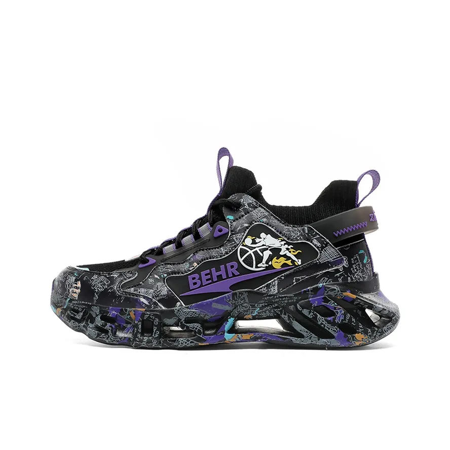 MEKY Амортизаторы Shock Slip-resistant Abrasion-resistant Дышащие Беговые кроссовки Унисекс Черный Gold Фиолетовый