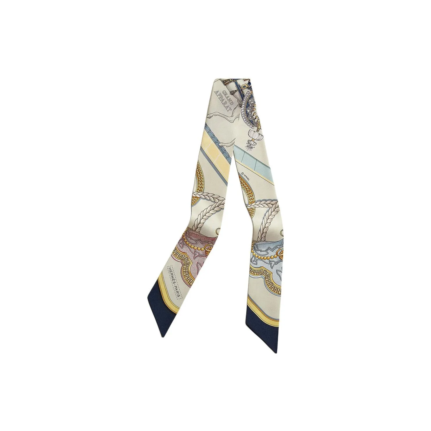 HERMES Silk Silk Scarves Women's Blue