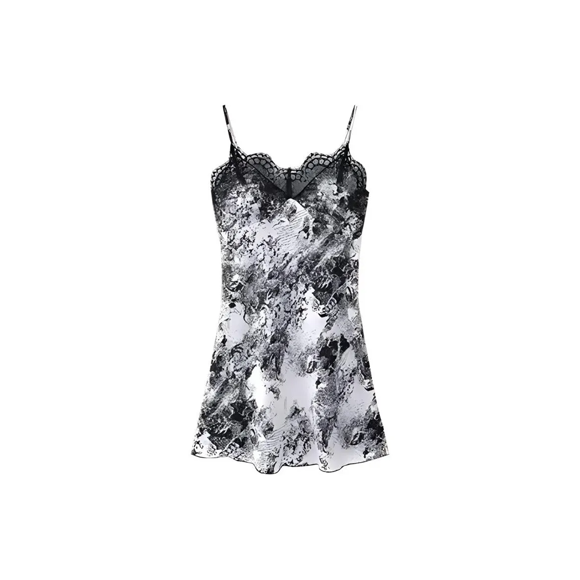 OEING Nightgown Women's Black White