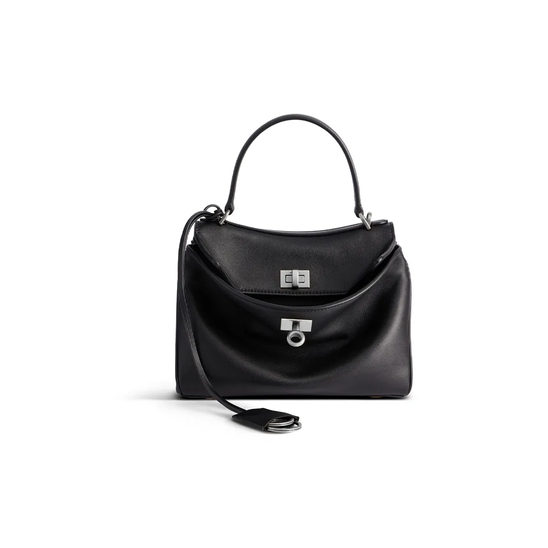 Balenciaga Calfskin Shoulder Bag Crossbody Bag Handbag Mini Women's Black