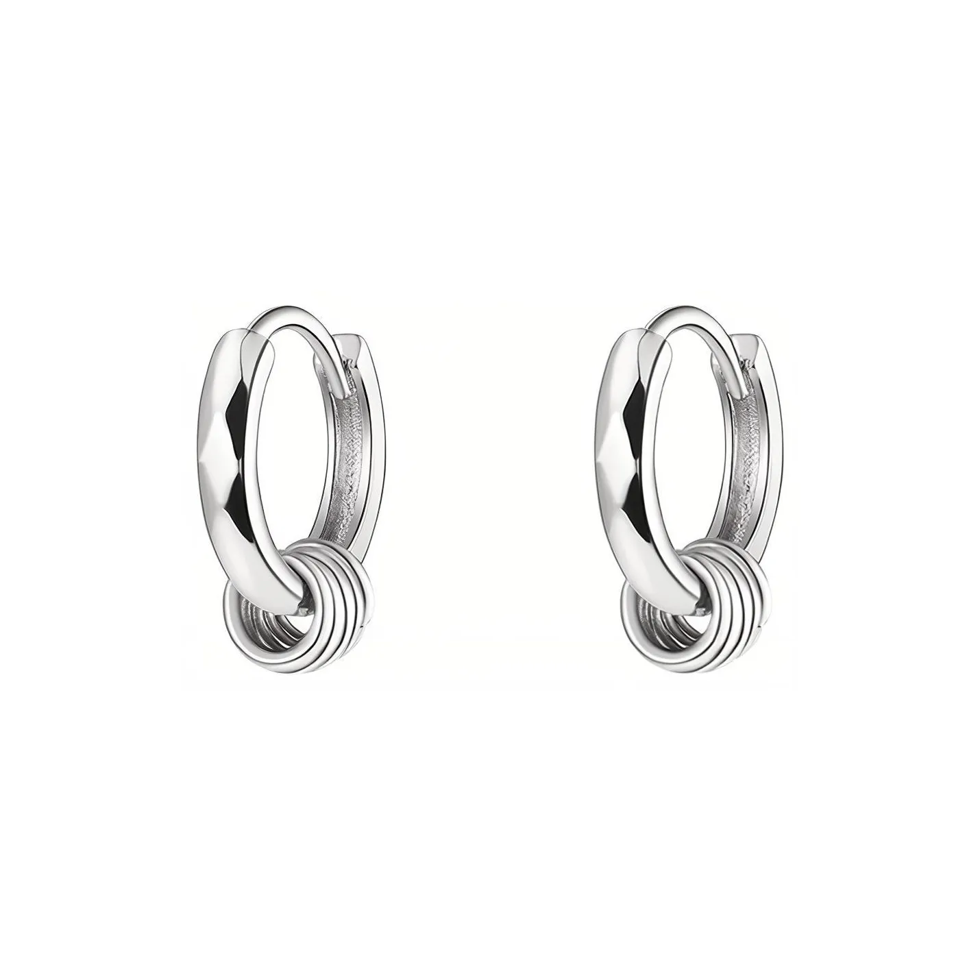 ATPLAY Серьги-гвоздики из серебра 925 пробы унисекс