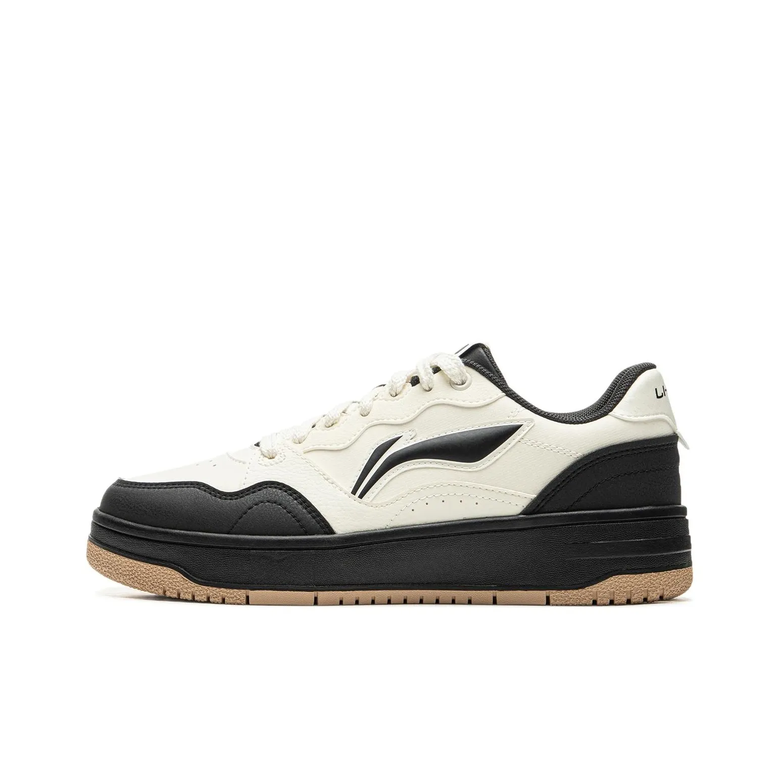 LiNing Tianji Soft Anti Slip And Wear Resistant Breathable Low Top Skateboard Billionaire shoes Women's White Black