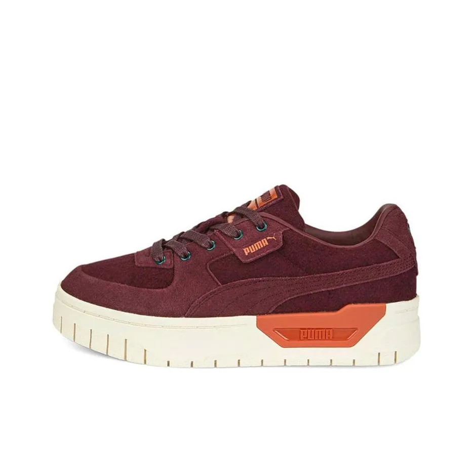 PUMA Cali Dream Abrasion Resistant Breathable Low Top Skateboard Shoes Women's Red
