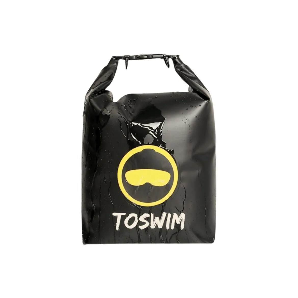TOSWIM PVC Eco Friendly Fabric Swim Bag Unisex Black/Yellow