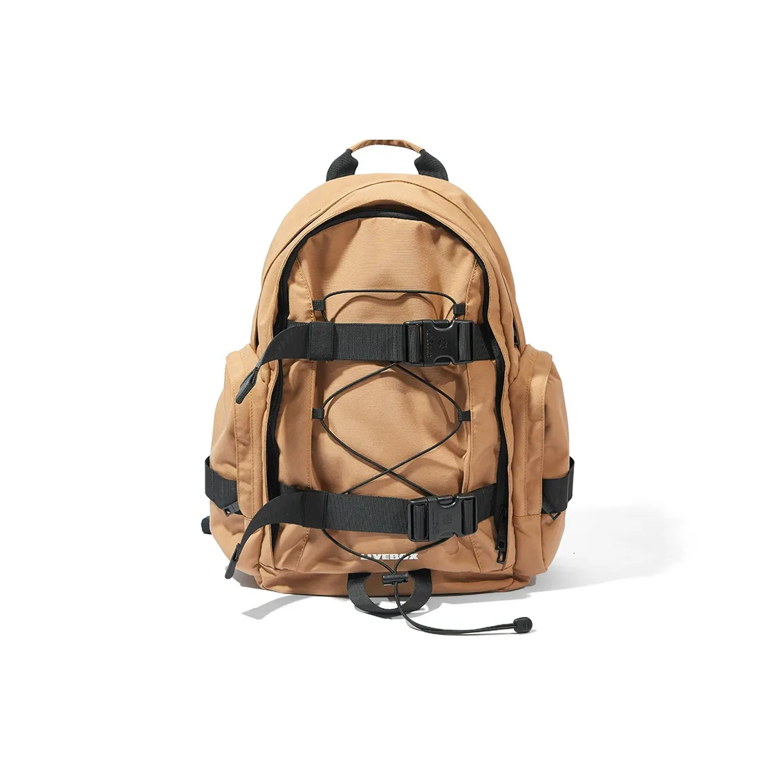 LIVEBOX EN DIRECT Oxford Skateboard Bag Laptop Bag Backpack Large Size Unisex Brown