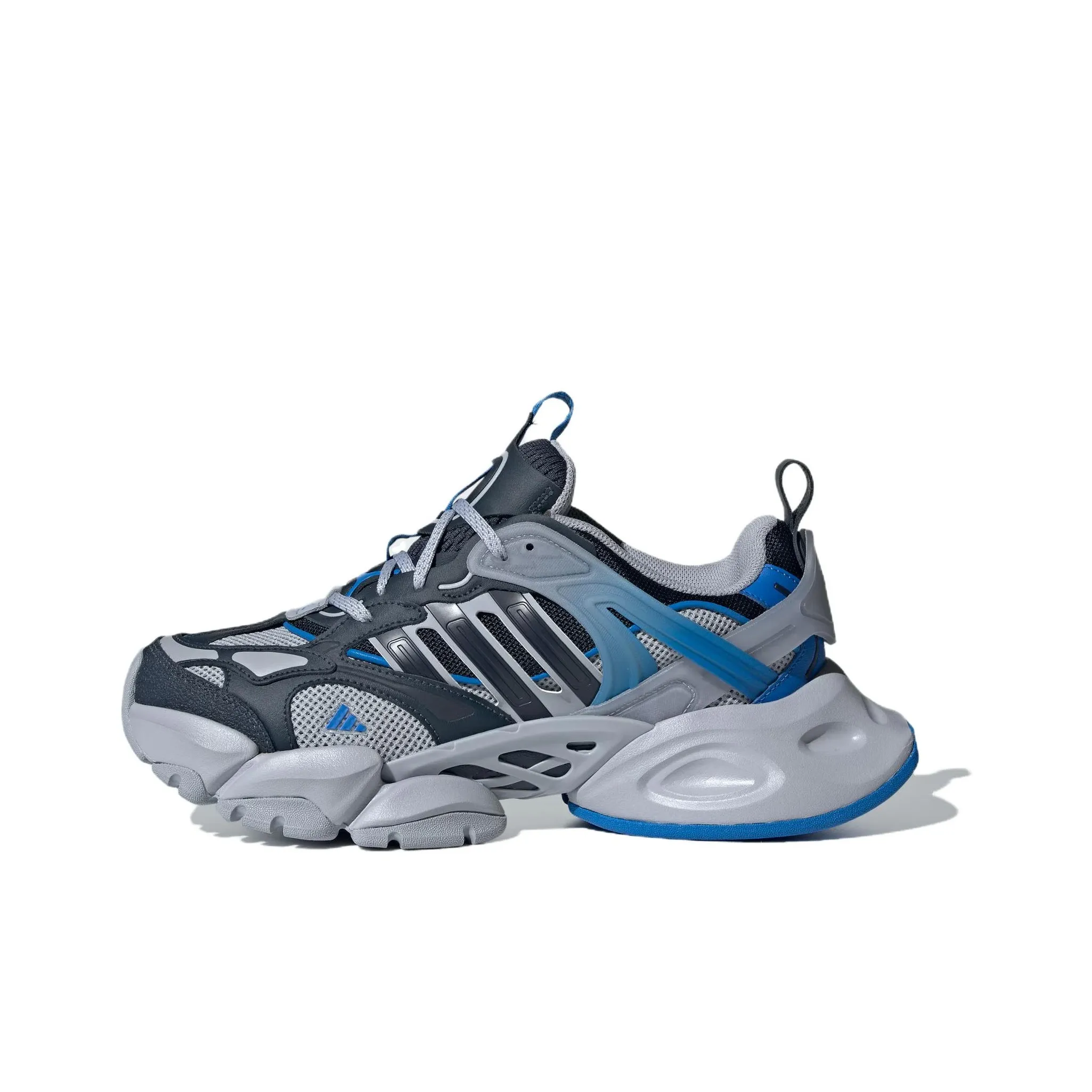 Adidas XLG RUNNER DELUXE Anti Slip And Wear Resistant Breathable Low Top Casual Running Shoes Unisex Gray
