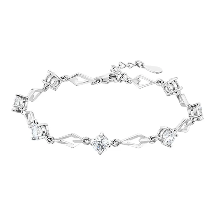 KADER 999 Fine Silver Bracelets Women's Silver white Gift Box