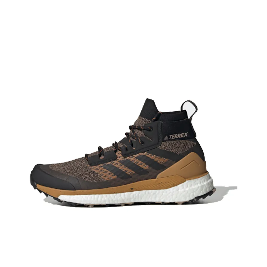 adidas Terrex FREE HIKER Нескользящий Легкий Высокий Топ Альпинистская Походная Обувь Мужская Черный Коричневый