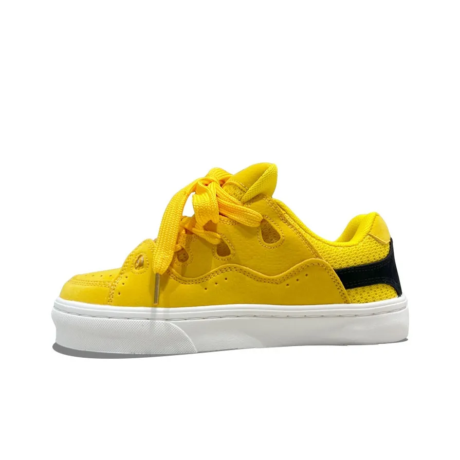 MQGAll Anti-Slip Wear-Resistant Low-Top Skateboard Shoes Unisex Duck Yellow
