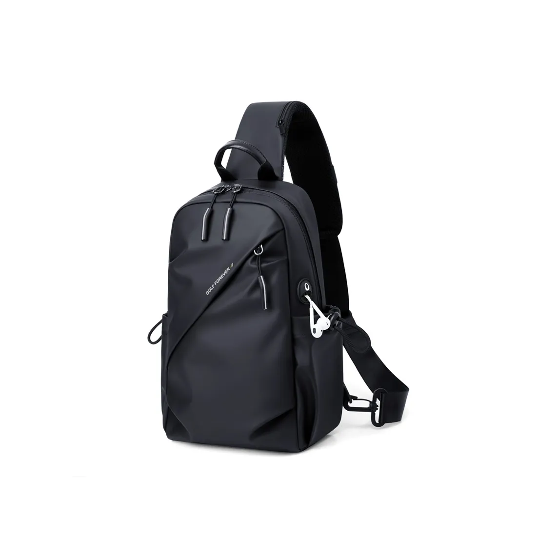 GOLF Fabric Shoulder Bag Crossbody Bag Sling Bags All-over Small Size Men's Dusty Black/Elegant Gray