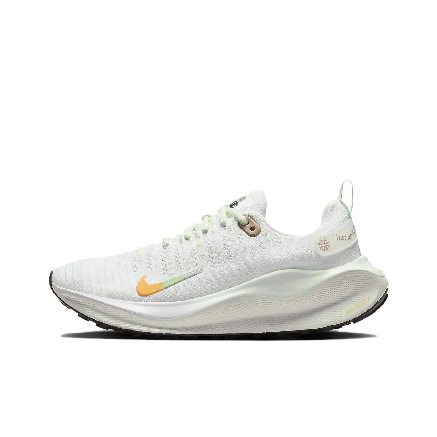 Nike React Infinity Run Flyknit 4 Амортизация Устойчивость к истиранию Дышащий Низкий Топ Повседневные Беговые кроссовки Женские Белые