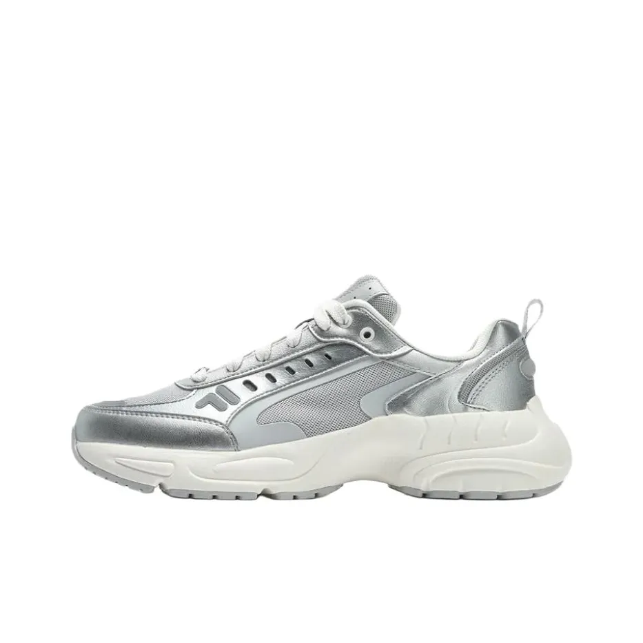 FILA FUSION Амортизация Низкий Топ Повседневная Обувь Мужская Серебряный