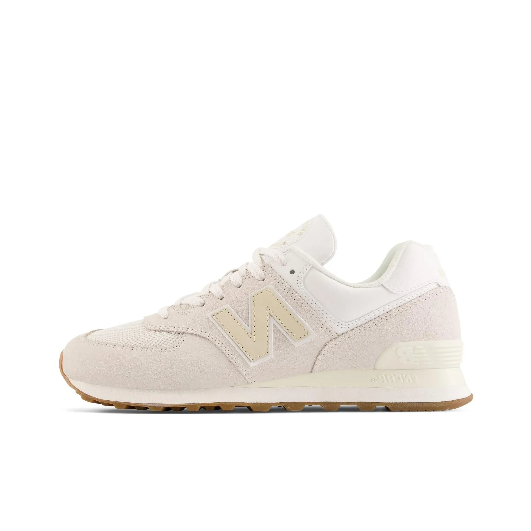 New Balance NB 574 Cushioning, Wear Resistant Low Top Casual Shoes Unisex Ecru