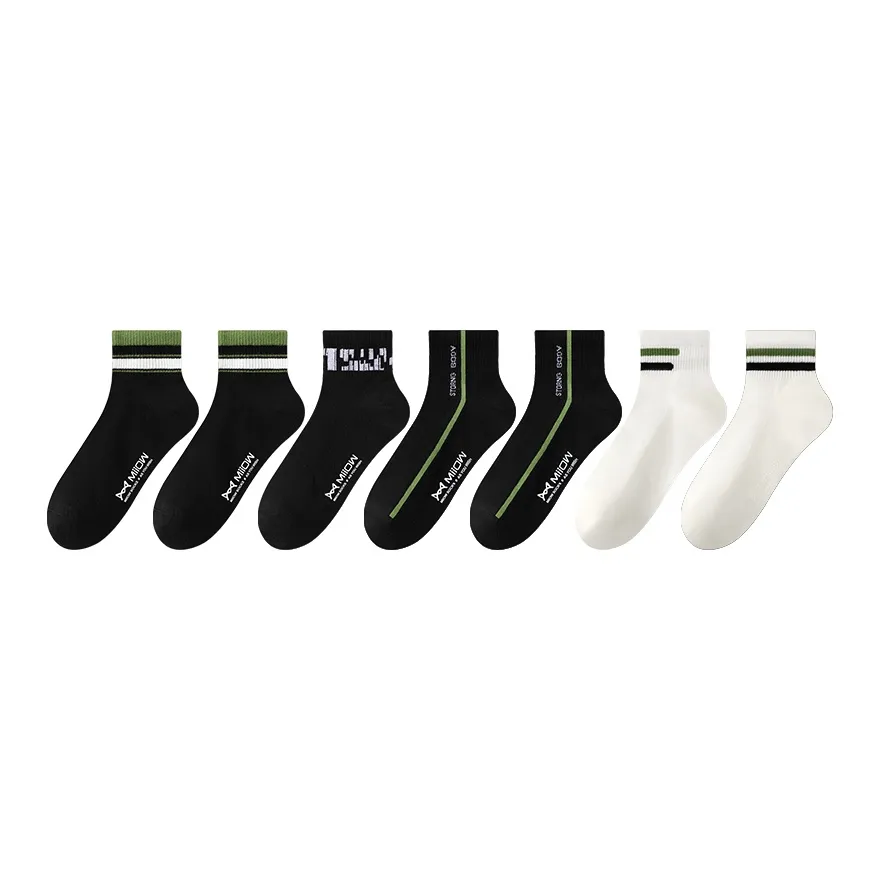 MIIOW Mid Calf Socks Men's 7 Pack
